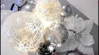 BOULE DE NOËL LUMINEUSES  CRAQUELE  FACETTEN LACK [upl. by Tallbot]