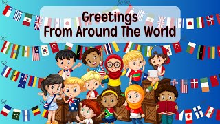 Hello Around The World  Greeting Song For Kids earlylearning languagelearning youtubekids [upl. by Forrer469]