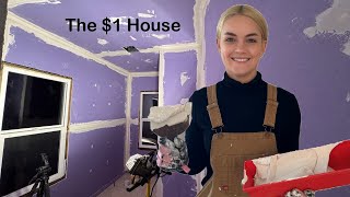 My 1 House Drywall Mud amp KitchenBathroom Flooring Week 18 [upl. by Nomyaw]