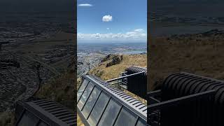 Gondola Top View Over Christchurch and lyttelton Port [upl. by Schou]