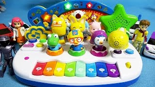 뽀롱뽀롱 뽀로로 피아노 노래방 장난감 unboxing Pororo Karaoke toys Tobot [upl. by Htiel]