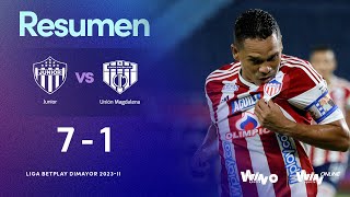 Junior vs Unión Magdalena resumen y goles  Liga BetPlay Dimayor 20232  Fecha 10 [upl. by Ariaec793]