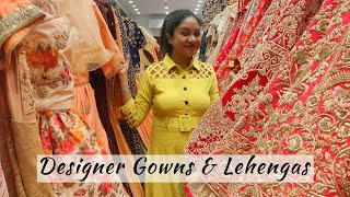 Latest Designer Gowns And Lehengas  Tejram Hanumandas And Sons  Burra Bazar  Kolkata [upl. by Neroc]