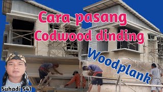 Cara pasang conwood dinding woodplank [upl. by Hirz]