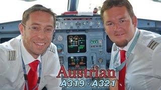 AUSTRIAN Cockpit A319 amp A321 [upl. by Annavaj338]