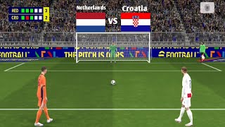 🔥Netherlands vs Croatia match Highlight  NED vs CRO Penalty kick⚽ [upl. by Assanav]