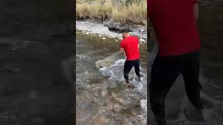 Crystal Clear Water Net Fishing Moment earthtimeshorts [upl. by Aral]