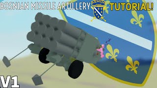 Bosnian Missile artillery Tutorialmini showcase Roblox Plane crazy [upl. by Merrili]