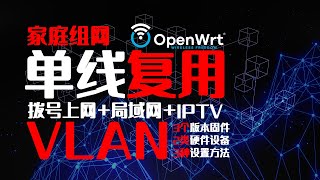 家庭组网的深入玩法：单线复用（VLAN），拨号上网局域网IPTV [upl. by Einial]