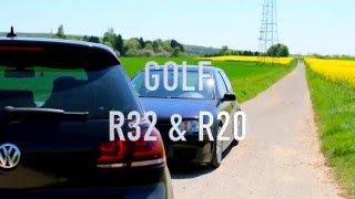 Golf 4 R32 vs Golf 6 R20 Germany [upl. by Louanna]