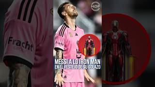 El festejo de Leo Messi como Iron Man en su gol en el Inter Miami 😍 [upl. by Meean]