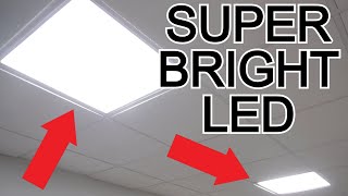 How to install LED Drop Ceiling square lights 2X2 Brightens up your room [upl. by Alodee]