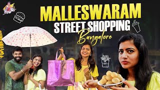 Bengaluru malleshwaram amp commercial Street Shopping  street food Jyothakka  Shiva Jyothi [upl. by Oiceladni]