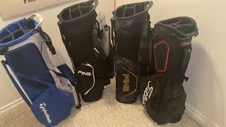 2022 Golf Bag Review amp Comparison Ping Hoofer Taylormade Flextech Titleist Players4 [upl. by Eward]