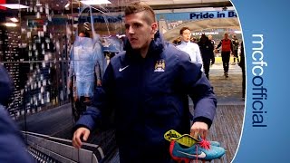 JOVETIC REACTION TO GOAL  City 21 Swansea [upl. by Sheffie]