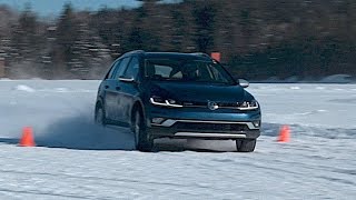 VW Golf Alltrack in the snow [upl. by Namso]