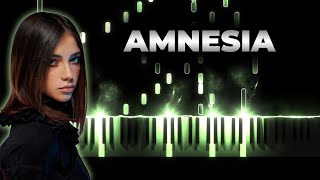 Roxen  Amnesia  Piano Karaoke Cover  Eurovision 2021 Romania [upl. by Anaylil416]