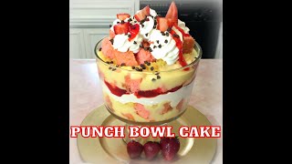 Punch Bowl Cake Others call it a Trifle Fast and easy to make [upl. by Ahsimak]