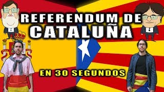 REFERENDUM DE CATALUÑA EN 30 SEGUNDOS [upl. by Phio]