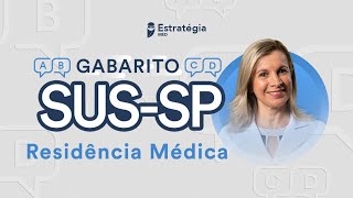 Gabarito SUSSP 2023  Correção de Prova de Residência Médica ao vivo [upl. by Ecinert552]