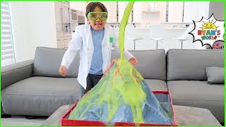 Ryan learns Easy DIY Science Experiment for Kids with how to make a homemade Volcano [upl. by Ytineres]