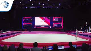 Anna SUBBOTINA GEO  2018 Artistic Europeans qualification floor [upl. by Lon913]