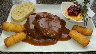 Rindsbraten mit Serviettenknödel und Kroketten ANLEITUNG FÜR ANFÄNGER [upl. by Ennaegroeg]