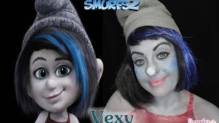 MAKEUP VEXY THE SMURFS POR RENATA MONTEIRO  MAQUIAGEM ARTÍSTICA [upl. by Nottage]