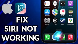 How To Fix Siri Not Working On iPhone iOS 18 [upl. by Whale]