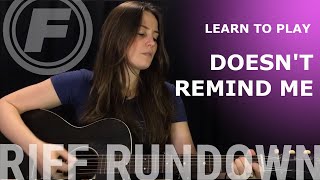 Learn to play quotDoesnt Remind Mequot by Audioslave [upl. by Jerz]