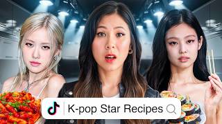 I Tested Viral KPOP STARS Favorite Foods 🎤 [upl. by Azerila32]