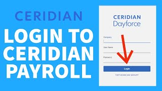 How To Login To Ceridian Payroll Ceridian Dayforce Employee Payroll Login [upl. by Anahsit749]