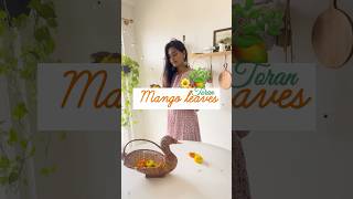 Mango leaves తోరణం  DIY toran toranam shorts mangoleaftoran mangoleaves mangoleafdecoration [upl. by Katherina831]