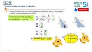 Primer criterio de semejanza de triángulos [upl. by Leia]