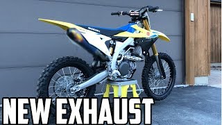 BRAND NEW 2018 RMZ 450 GET A NEW EXHAUST [upl. by Marylynne]