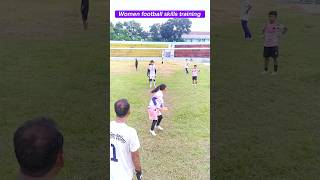 Women Football skills training mitrostudio football womensports tiktok shorts ফুটবল newsong [upl. by Genovera]