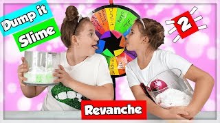 MYSTERY WHEEL DUMP IT SLIME CHALLENGE REVANCHE en francais [upl. by Adamec384]