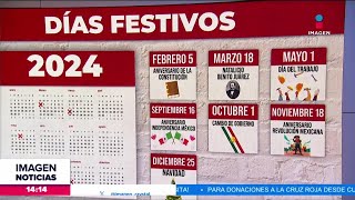 Estos son los días festivos del 2024  Noticias con Crystal Mendivil [upl. by Iatnohs]