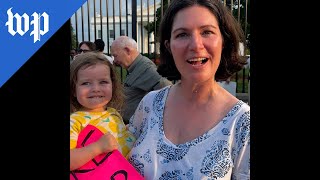 Outside the White House supporters thank Biden [upl. by Ehr263]