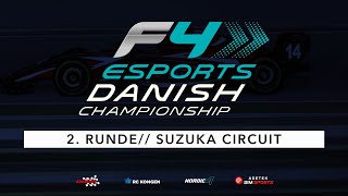 F4 Esport Danish Championship  2 Runde  Suzuka Circuit [upl. by Redla]