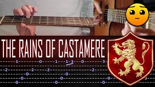 How to play The Rains of Castamere Game of Thrones OST Guitar Tutorial TABS Fingerstyle [upl. by Tailor747]