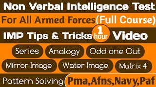 Non Verbal Intelligence Test Preparation 2025 Imp Tips and Tricks for Army Navy Afns Paf [upl. by Lynnea]