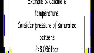 SATURATED BENZENE PRESSURE AND TEMPERATURE [upl. by Tower]