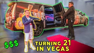 LETTING OUR SON TURN 21 YEARS OLD IN VEGAS GONE WRONG  The Royalty Family [upl. by Hildick723]