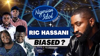 Ric Hassani Biased  Nigerian Idol 2024 Audition  S9  Ep 2 [upl. by Nileek]