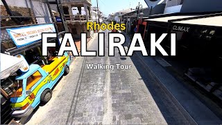 Faliraki Rhodes Walking tour  Faliraki 2024  Rhodos [upl. by Weider]