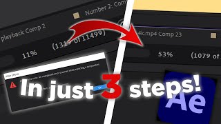 This ONE box will FIX your render 😡  After effects render crash tutorial [upl. by Harrie264]