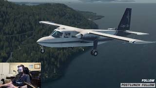 NEW TorqueSim BN2 Islander World Debut  XAviationcom [upl. by Sharline783]