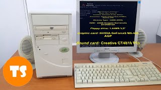 ⭐Retro PC Mini Tower AT Intel 433MHz startup loading Windows 98⭐ [upl. by Jurgen]