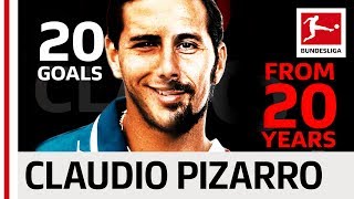 Claudio Pizarro  20 Years 20 Goals [upl. by Terina301]